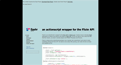 Desktop Screenshot of flashr.kelvinluck.com